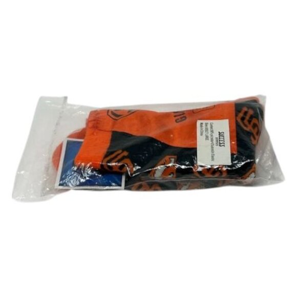San Francisco Giants Superman Logo Socks Adult Large Black Orange Success Brands - Picture 15 of 16